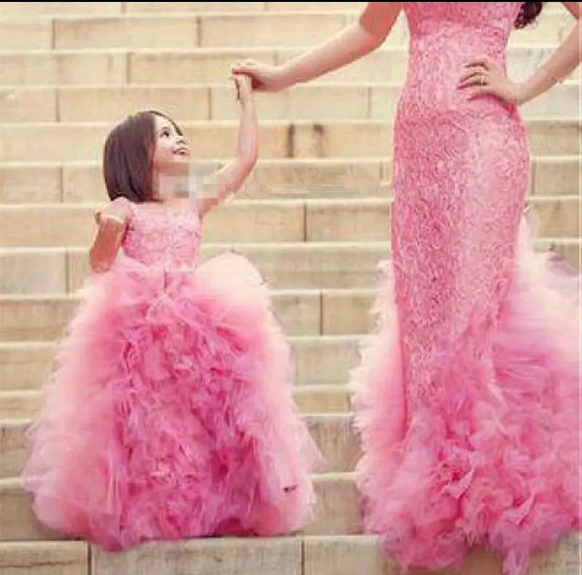 Mother and Daughter Ruffle Formal Dresses - Priority Shipping Mom 4 Mother and Daughter Ruffle Formal Dresses - Priority Shipping Mom 4