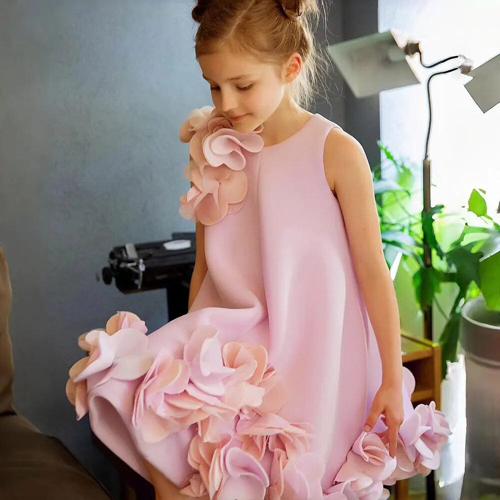 Bespoke Tea Party Dress for Girls | Custom Color & Size