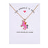 Hand Enameled Unicorn Necklace - Priority Shipping Pendant Necklaces Little Palace Store GOLD PINK