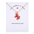 Hand Enameled Unicorn Necklace - Priority Shipping Pendant Necklaces Little Palace Store GOLD RED