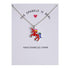 Hand Enameled Unicorn Necklace - Priority Shipping Pendant Necklaces Little Palace Store SILVER RED
