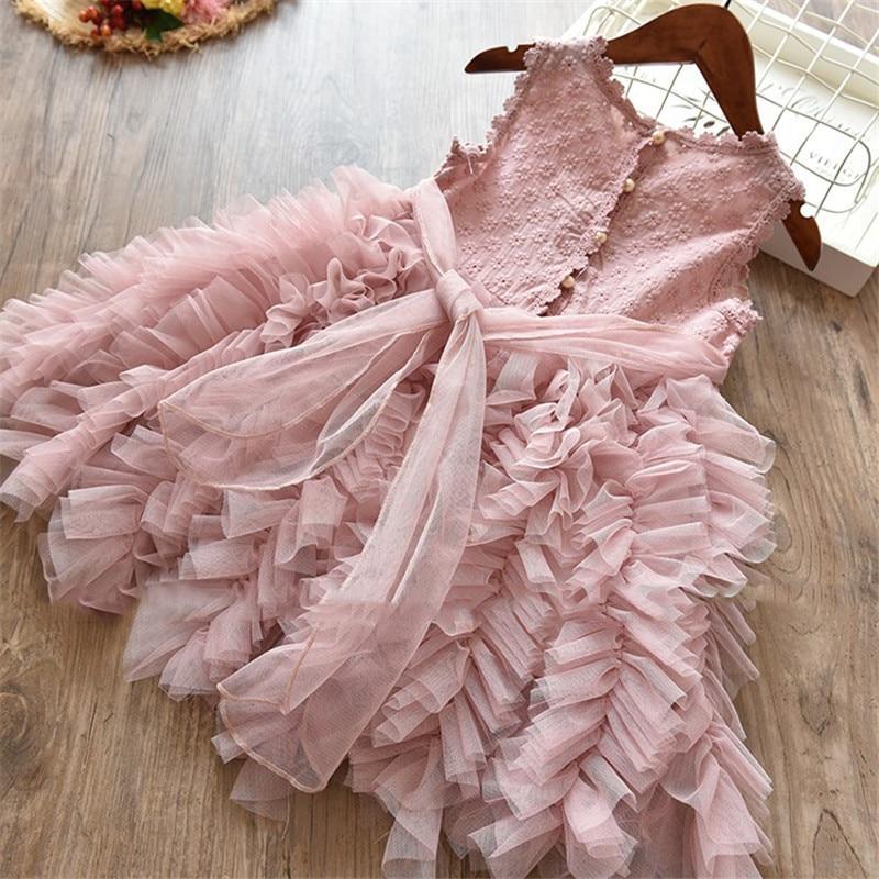 open lace back dress Pink