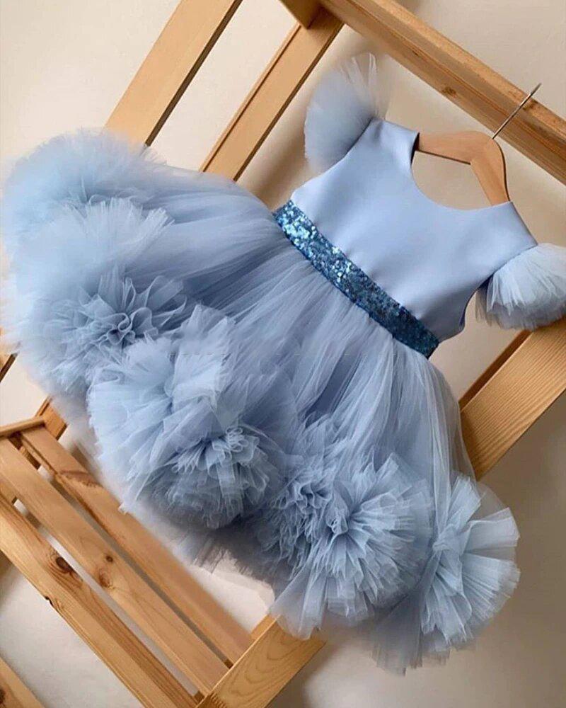 Tulle Mother And Baby Girl Dress Mommy And Me Outfit, Blue Tutu Skirt, Baby  Girl Dress,