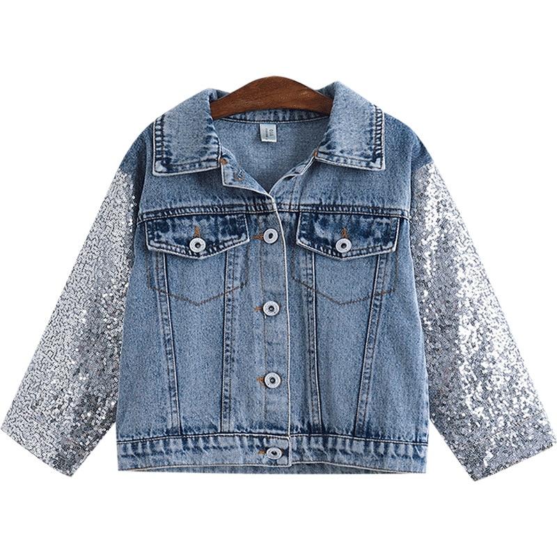 Denim jacket shop with glitter sleeves
