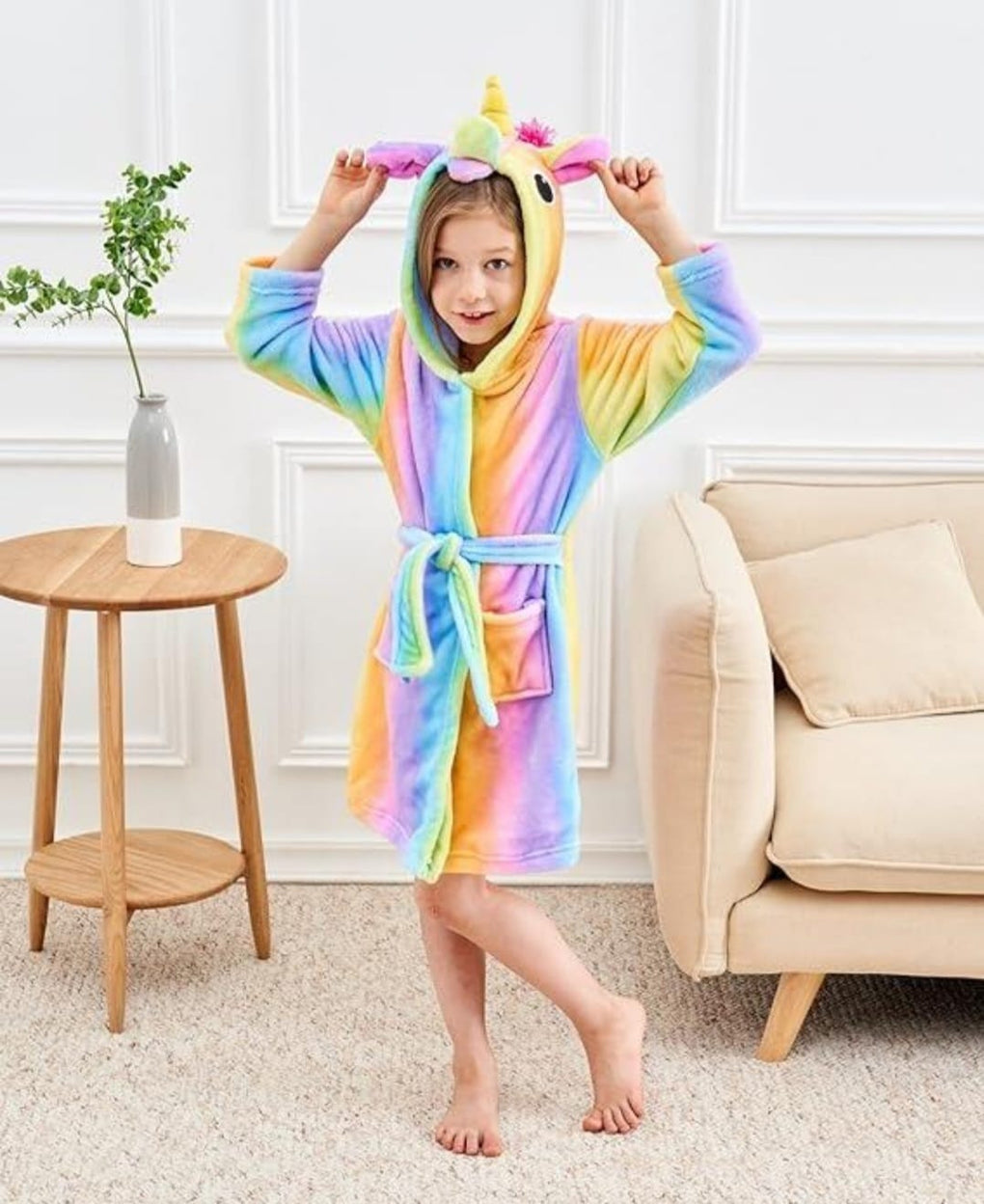 Princess Unicorn Bathrobe 5-7 Years / Pink Unicorn Princess Unicorn Bathrobe 5-7 Years / Pink Unicorn