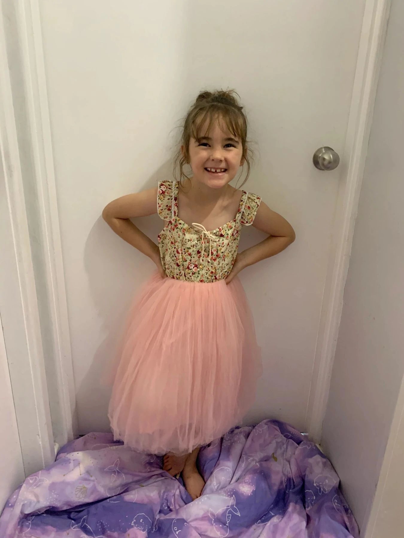 petite princess dresses Short Sleeve Princess Girl Dress 2300 Sparkly Gowns