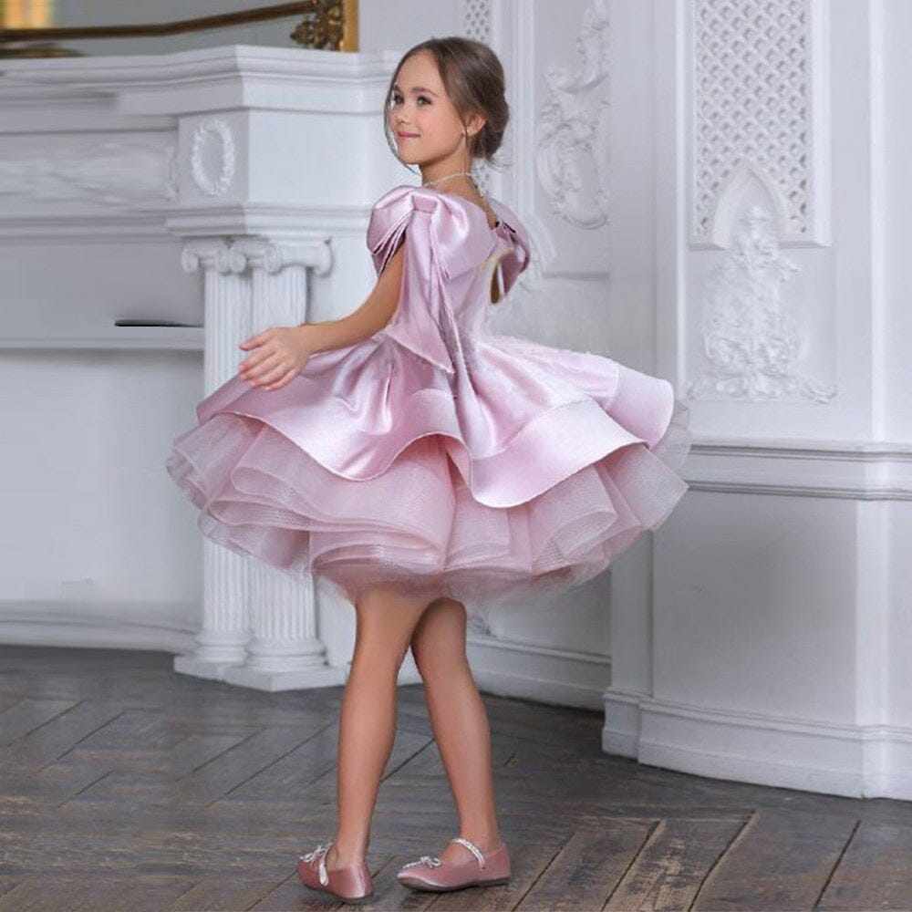 Beautiful Bow Princess Dress | Bespoke Girls Gown | Little Palace Store