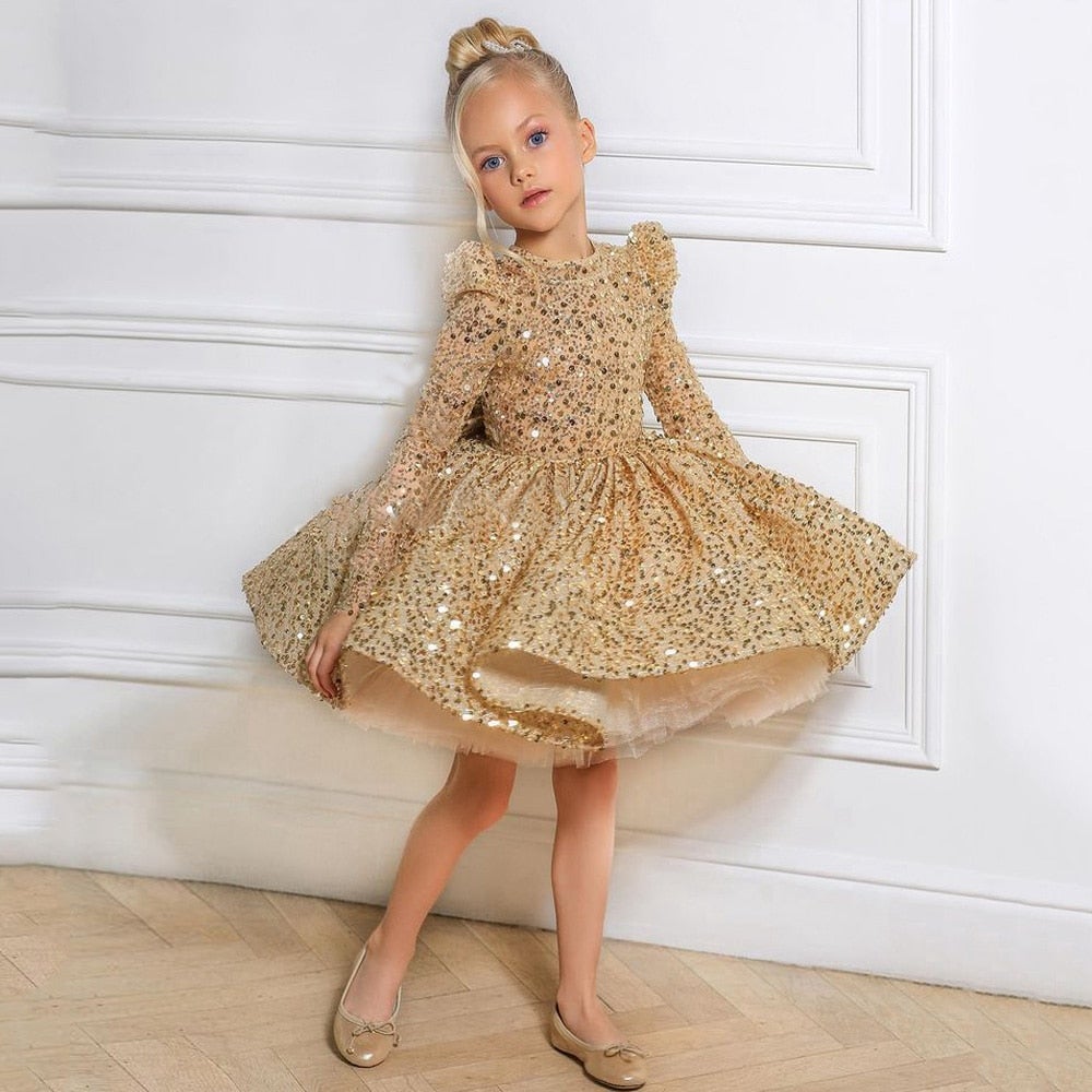 sequin dress little girl Teen Girls Short Sleeve Ombre Sequin Shift Dress - PURPLE
