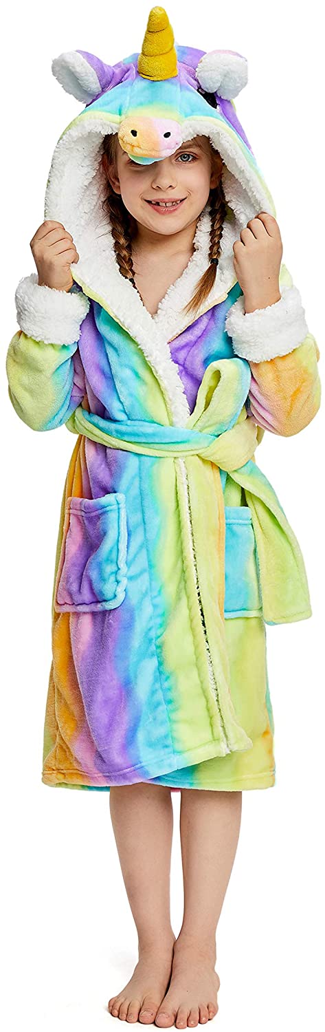 Princess Unicorn Bathrobe 5-7 Years / Colorful Unicorn Princess Unicorn Bathrobe 5-7 Years / Colorful Unicorn