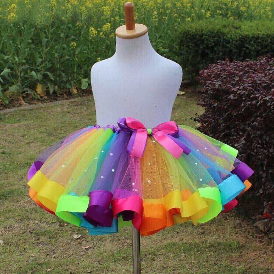Rainbow Tutu Skirt - The Diamond Edition Rainbow / 12 Rainbow Tutu Skirt - The Diamond Edition Rainbow / 12